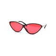 thumbnail image 1 of Womens Mod Shield Cat Eye Plastic Sunglasses Black Red, 1 of 4