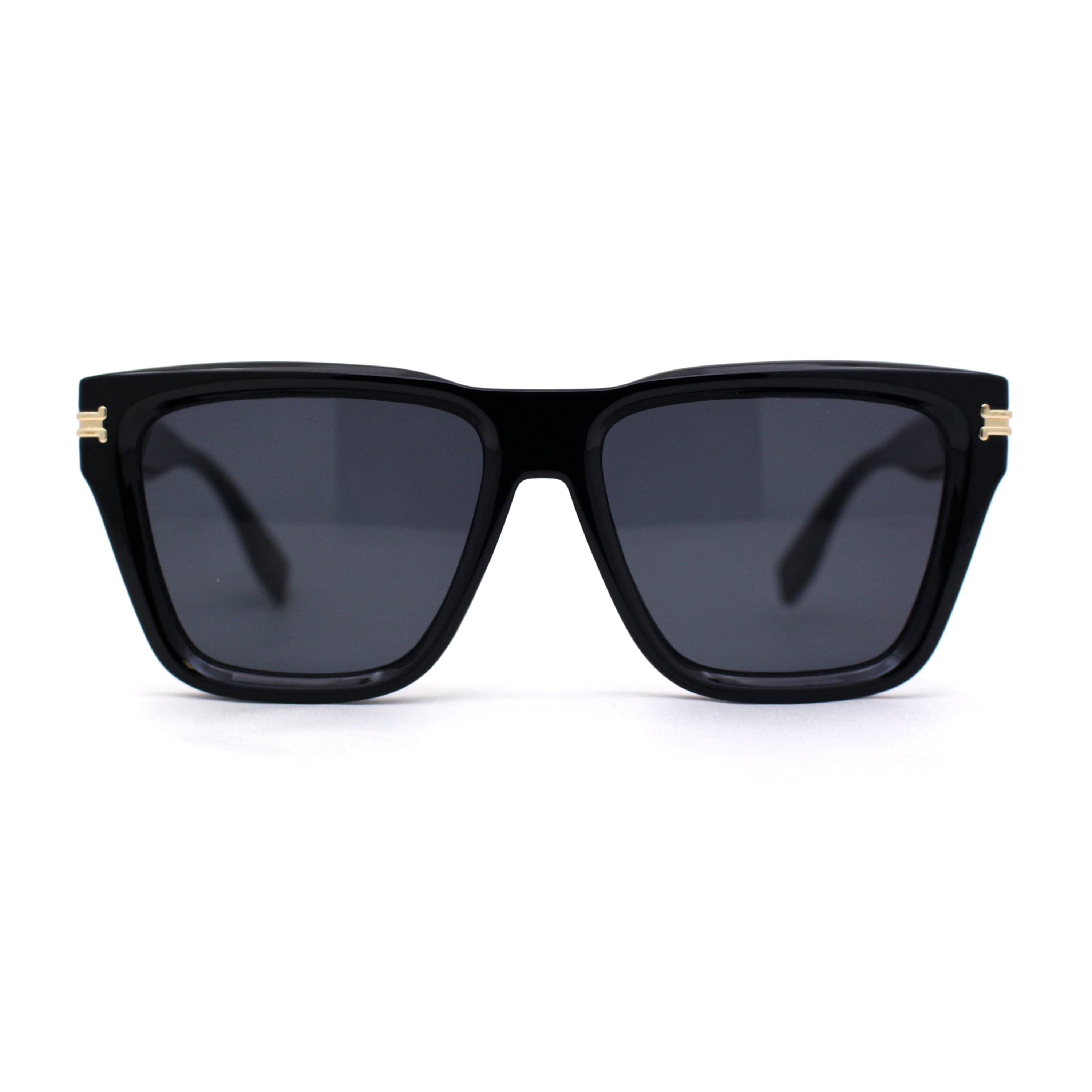 Womens Mod Square Large Cat Eye Beveled Plastic Sunglasses  display picture 3