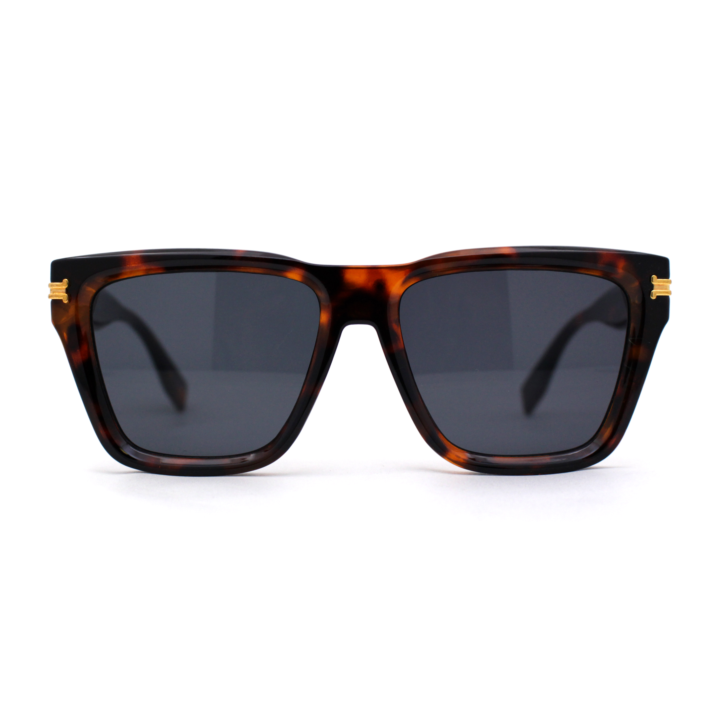 Womens Mod Square Large Cat Eye Beveled Plastic Sunglasses  display picture 2