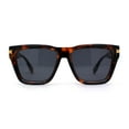 thumbnail image 1 of Womens Mod Square Large Cat Eye Beveled Plastic Sunglasses Tortoise Black, 1 of 4
