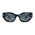 thumbnail image 1 of Womens Mod Square Rectangular Cat Eye Sunglasses Black Tortoise Black, 1 of 4