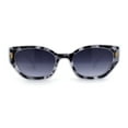 thumbnail image 1 of Womens Mod Square Rectangular Cat Eye Sunglasses White Tortoise Smoke, 1 of 4