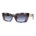 thumbnail image 1 of Womens Mod Squared Cat Eye Designer Fashion Sunglasses Slate Tortoise - Smoke, 1 of 4