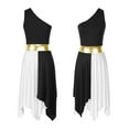 thumbnail image 1 of Womens Modern Lyrical Dance Costume Praise Liturgical Dresses Sleeveless Invisible Zipper, 1 of 7