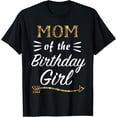 thumbnail image 1 of Womens Mom Of The Birthday Girl Matching Family Gold T-Shirt Unisex S-5XL Hot Trending Shirt, Vintage Birthday Gift, 1 of 2