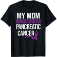 thumbnail image 1 of Womens Mom Stronger than Pancreatic Cancer Cancer Awareness T-Shirt Black 2X-Large, 1 of 5