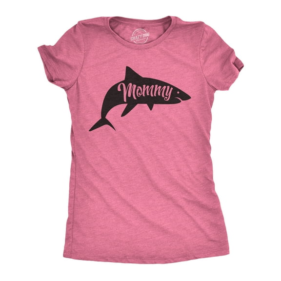 Womens Mommy Shark T shirt Cute Mom Gift Funny Mama Family Cute Mothers Day Tee Womens Graphic Tees