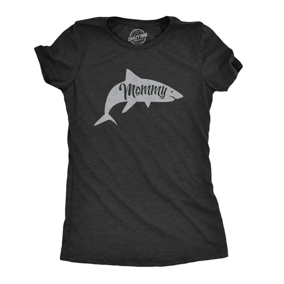 Womens Mommy Shark T shirt Cute Mom Gift Funny Mama Family Cute Mothers Day Tee Womens Graphic Tees