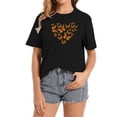 thumbnail image 1 of Womens Monarch Butterflies Heart Pattern Lovely T-Shirt, 1 of 5