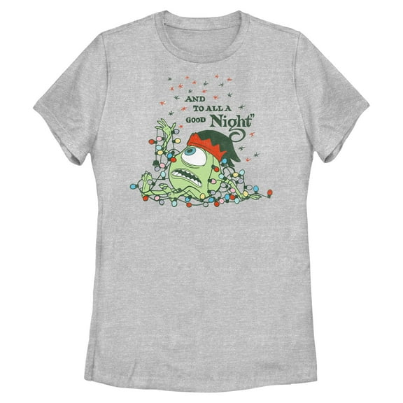 Womens Monsters Inc And To All Good Night Wazowski T Shirt