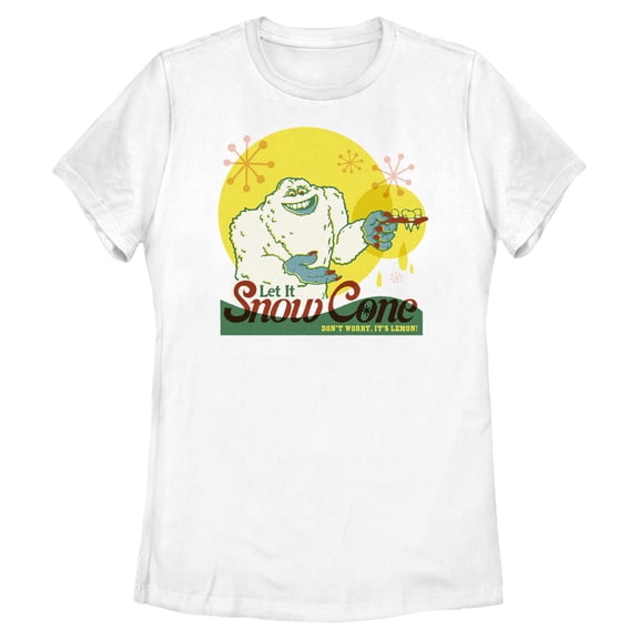 Womens Monsters Inc Let It Snow Cone It's Lemon T Shirt