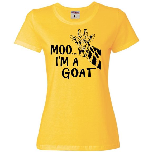 Womens Moo....I'm A Goat Funny Animal T-Shirt