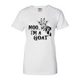 thumbnail image 1 of Womens Moo....I'm A Goat Funny Animal T-Shirt, 1 of 1