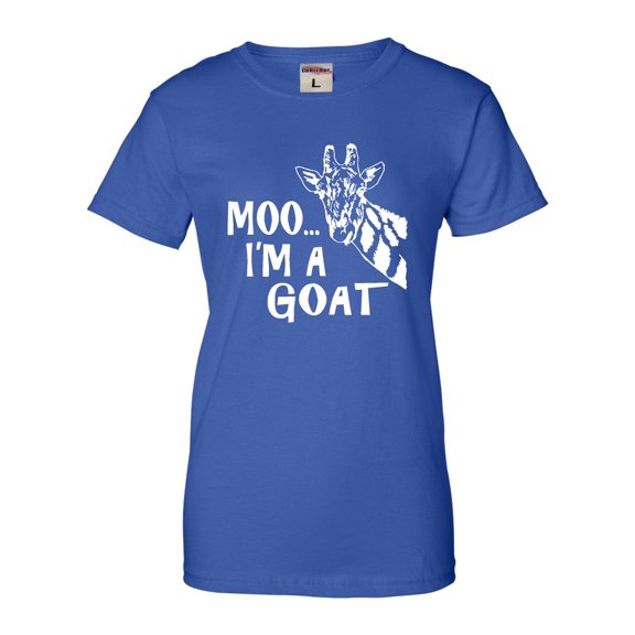 Womens Moo....I'm A Goat Funny Animal T-Shirt