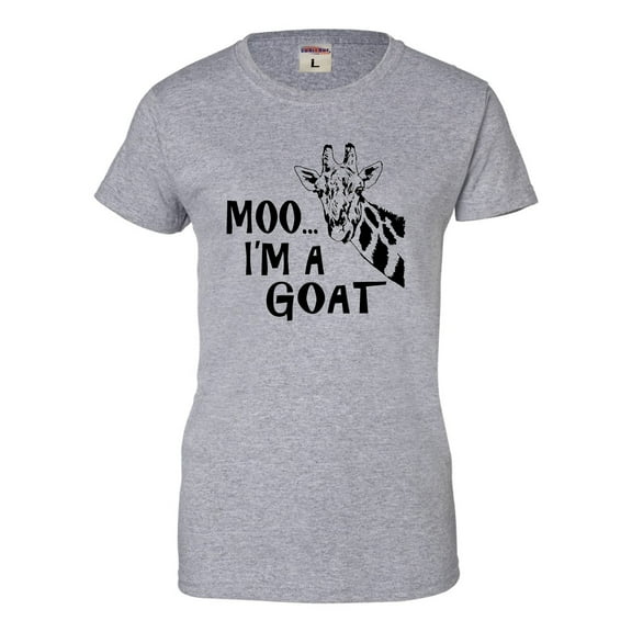 Womens Moo....I'm A Goat Funny Animal T-Shirt