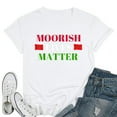 thumbnail image 1 of Womens Moorish Lives Matter - Moorish American Moroccan Flag T-Shirt White 2X-Large, 1 of 5