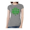 thumbnail image 1 of Womens More Feck/n Irish Short-Sleeve T-Shirt - Heather Grey - Large, 1 of 1