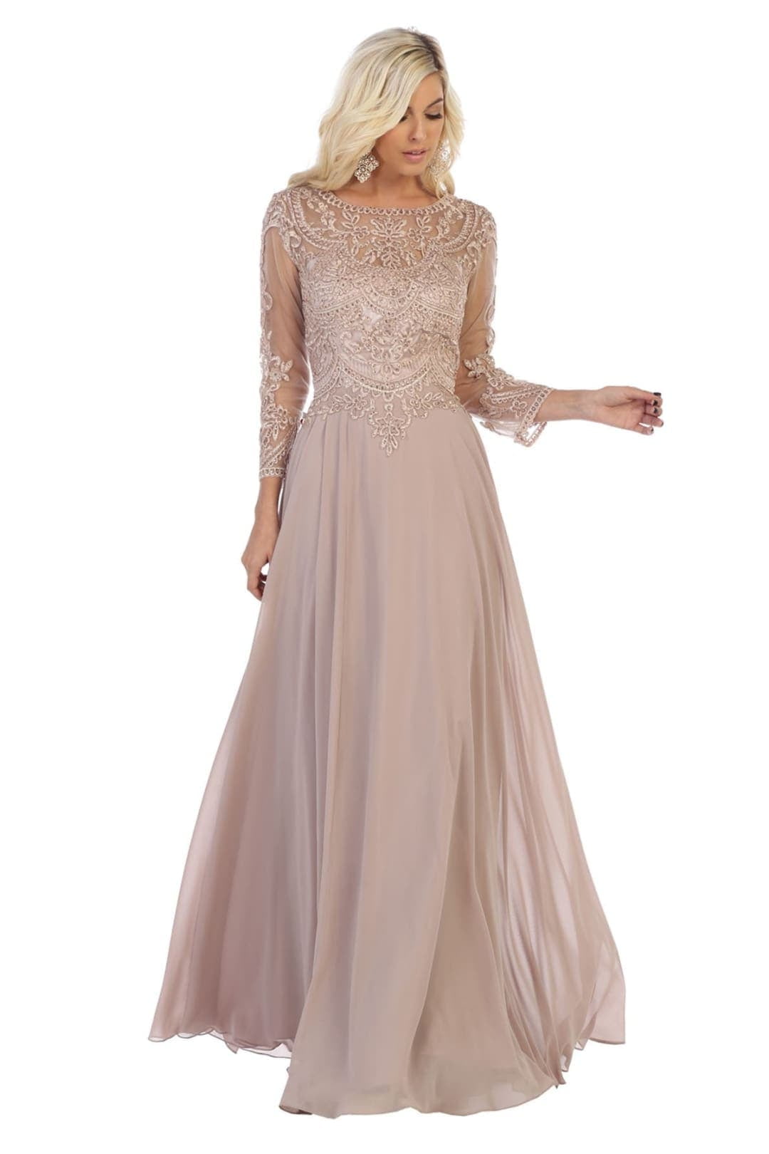 Womens Mother Of The Bride Formal Classy Gown