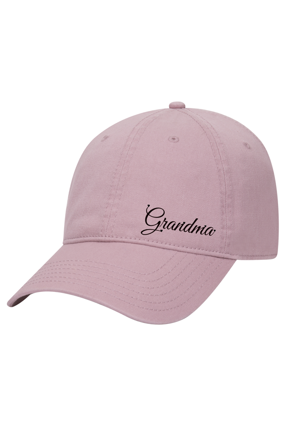 Womens Mother's Day Cute Cursive Names With Hearts Embroidered Azalea Otto Baseball Cap-Grandma