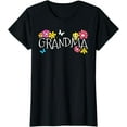 thumbnail image 1 of Womens Mothers Day Grandma Flowers Butterflies Mothering Sunday T-Shirt, 1 of 3