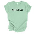 thumbnail image 1 of Womens Motivates Inspires Nutures Mother's Day Sweet Cute Ladies Mint Short Sleeve T-Shirt-Memaw-Small, 1 of 1