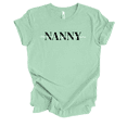 thumbnail image 1 of Womens Motivates Inspires Nutures Mother's Day Sweet Cute Ladies Mint Short Sleeve T-Shirt-Nanny-XX-Large, 1 of 1