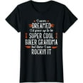 thumbnail image 1 of Womens Motorcycle Grandma Biker Vintage Grandmother Outfit Short Sleeve T-Shirt, 1 of 4
