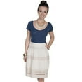 thumbnail image 1 of Womens Multi Panel Short Skirt- Ivory - Extra Large, 1 of 1