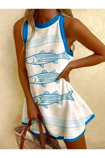 Fish Print Dress Fish Print Dress