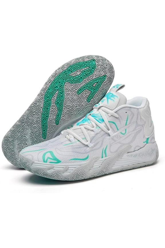 Womens Multicolour Lace Up Fashion Sneaker High-Top Casual Breathable Sports Basketball Shoes