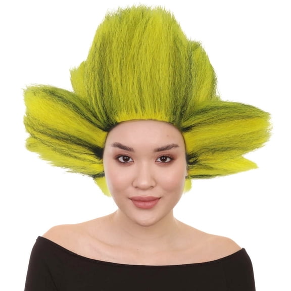 HPO Musical Cat Costume Wig – Yellow & Black Short Straight Wig for Adult & Teen Cosplay, Unisex Fit