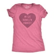 thumbnail image 1 of Womens My Cat Thinks I'm Purrfect T Shirt Funny Kitty Valentine Tee Womens Graphic Tees, 1 of 7