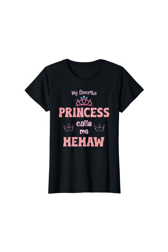Womens My Favorite Princess Calls Me Memaw Princess Mother Day T-Shirt