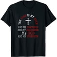 thumbnail image 1 of Womens My God And My Strength Jesus Lord Devotee Bible Prayer T-Shirt Black 3X-Large, 1 of 5