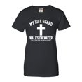 thumbnail image 1 of Womens My Life Guard Walks On Water Christian Easter T-Shirt, 1 of 1