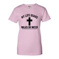 thumbnail image 1 of Womens My Life Guard Walks On Water Christian Easter T-Shirt, 1 of 1