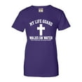 thumbnail image 1 of Womens My Life Guard Walks On Water Christian Easter T-Shirt, 1 of 1