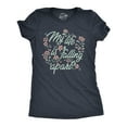 thumbnail image 1 of Womens My Life Is Falling Apart T Shirt Funny Depressed Sarcastic Flower Joke Tee for Ladies Womens Graphic Tees, 1 of 9