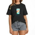 thumbnail image 1 of Womens My Rainbow Connection -- Coffee, Creamer And Me T-Shirt Black 2XL, 1 of 5