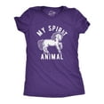 thumbnail image 1 of Womens My Spirit Animal: Unicorn T Shirt Funny Mythical Horse Sarcastic Graphic Novelty Tee Womens Graphic Tees, 1 of 9