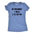 thumbnail image 1 of Womens My Two Moods Funny T shirt Novelty Humor Sarcastic Cool Graphic Hilarious Womens Graphic Tees, 1 of 7