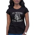 thumbnail image 1 of Womens My Weekend Is All Booked Funny Book Reading Lover T-Shirt, 1 of 1