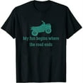 thumbnail image 1 of Womens My fun begins where the road ends ATV Quad T-Shirt White Large, 1 of 5