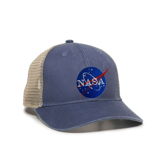 Womens NASA Insignia Logo Ponytail Mesh Back Cap