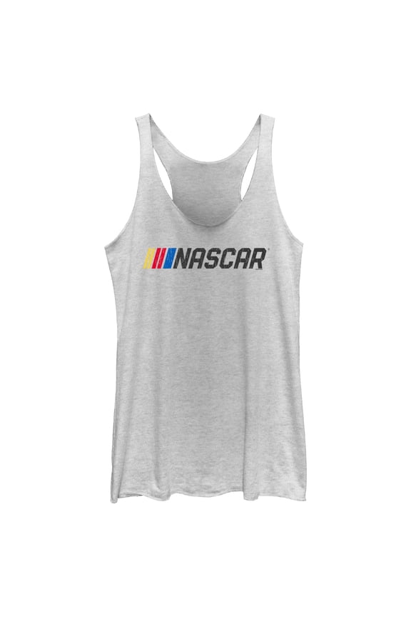 Womens NASCAR Official Racing Logo Distressed Racerback Tank
