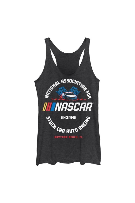 Womens NASCAR Since 1948 Daytona Beach Logo Racerback Tank