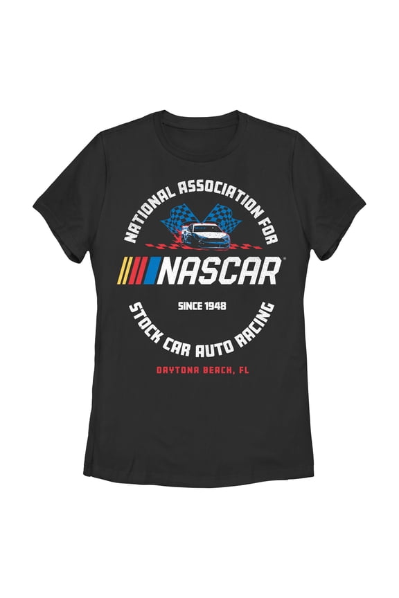 Womens NASCAR Since 1948 Daytona Beach Logo T Shirt