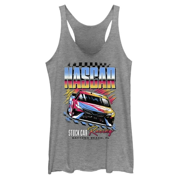 Womens NASCAR Stock Car Racing Daytona Beach Racerback Tank