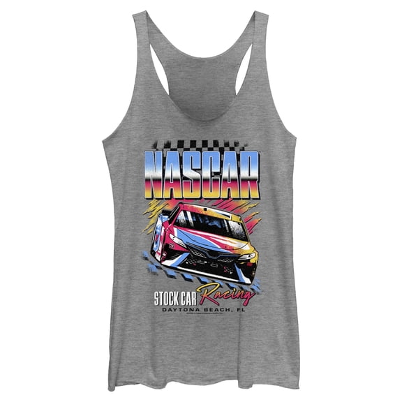 Womens NASCAR Stock Car Racing Daytona Beach Racerback Tank