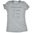 thumbnail image 1 of Womens Name The Triangles Funny Math T shirts Sarcasm Novelty I Love Math Tee Humor Womens Graphic Tees, 1 of 9
